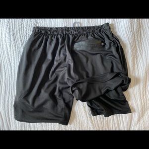 Lined athletic shorts